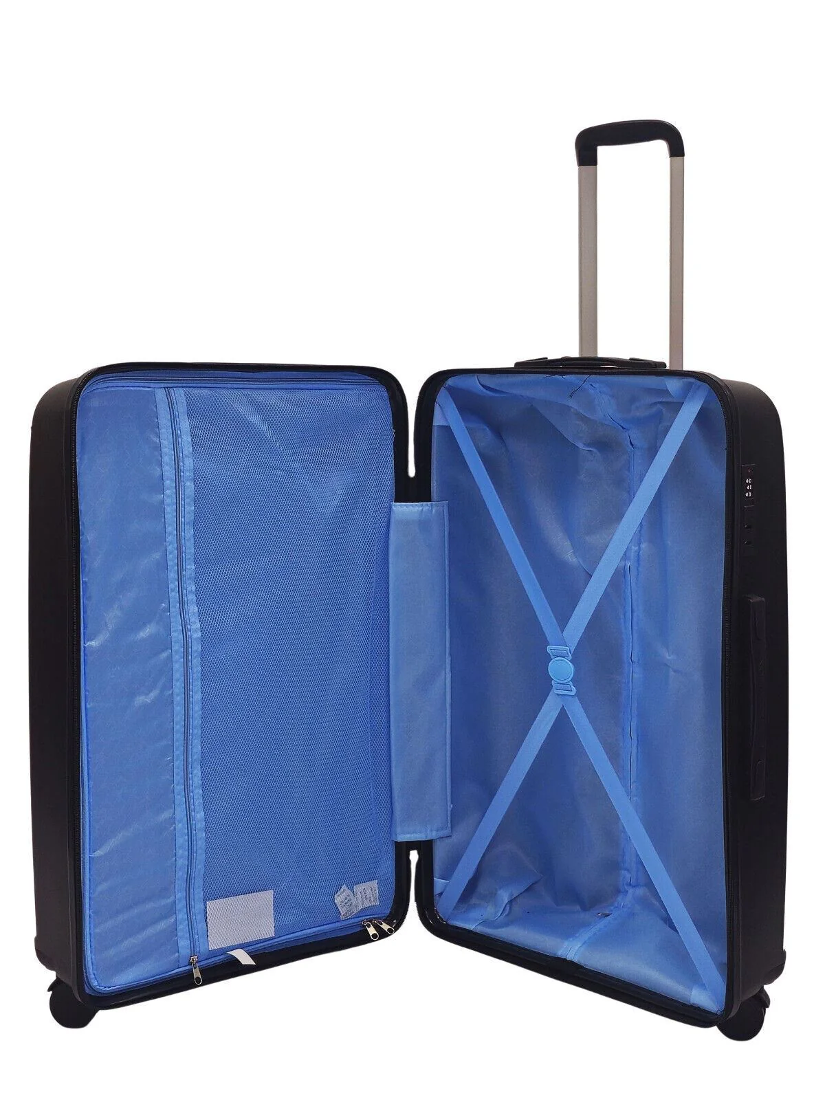 Acton Large Hard Shell Suitcase in Black - Image 4