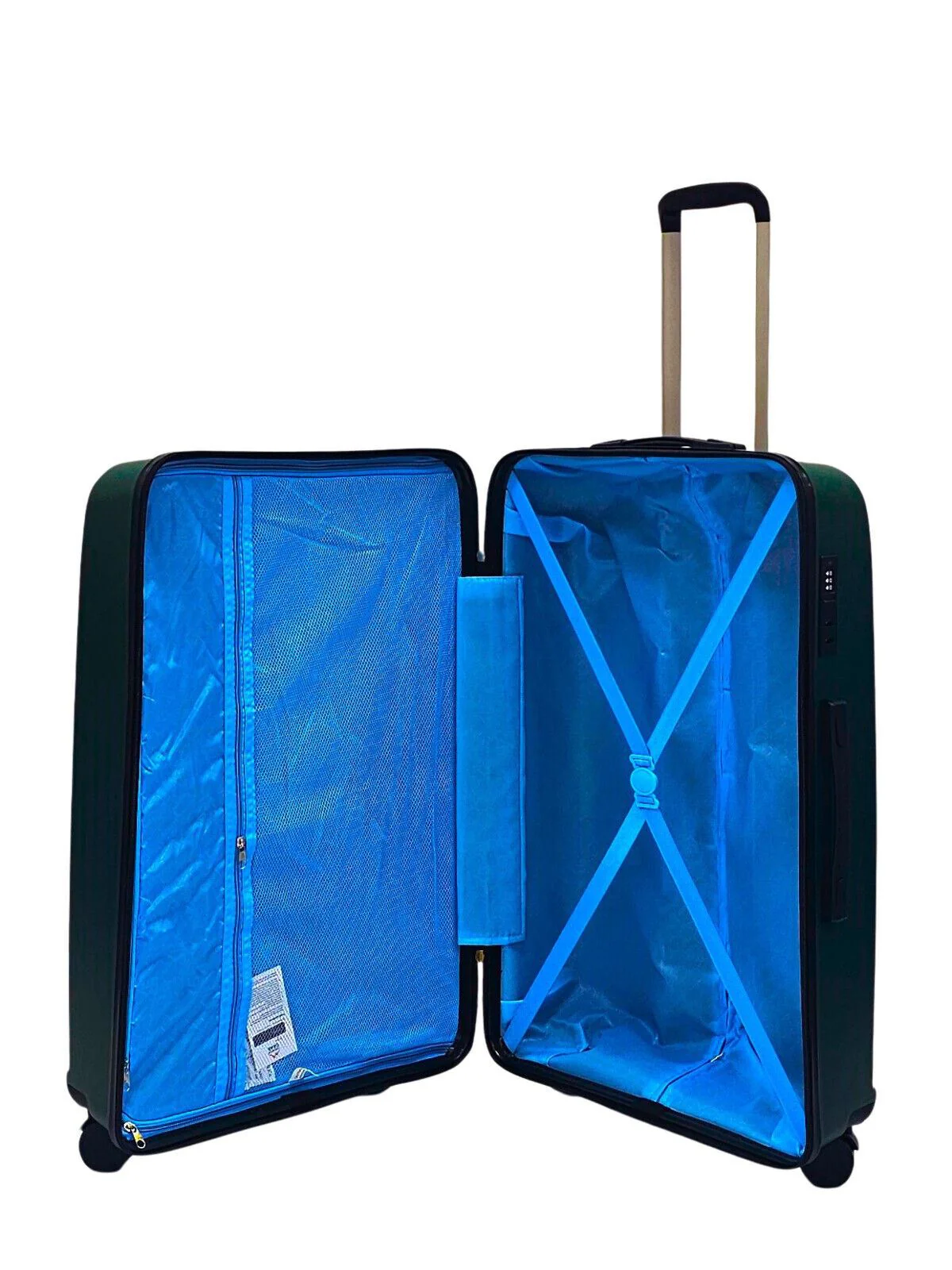 Acton Large Hard Shell Suitcase in Green - Image 4