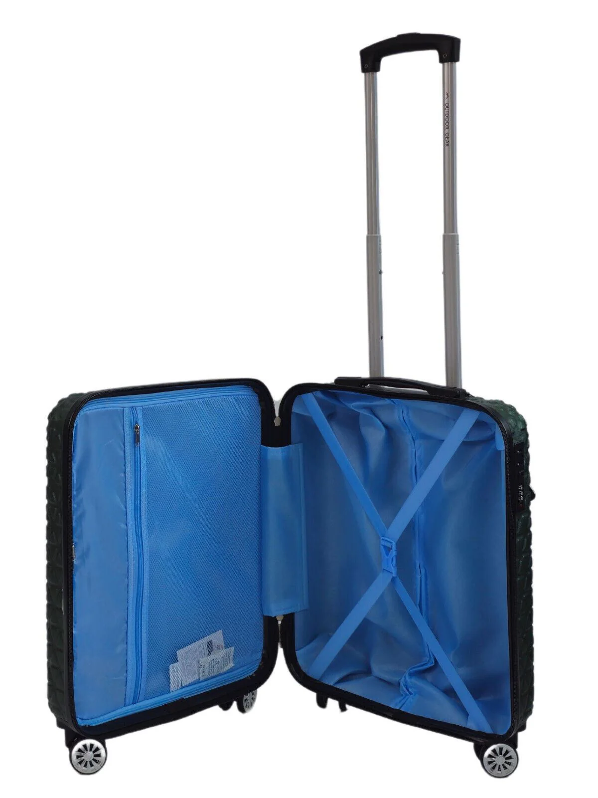 Adlington Cabin Hard Shell Suitcase in Green - Image 5