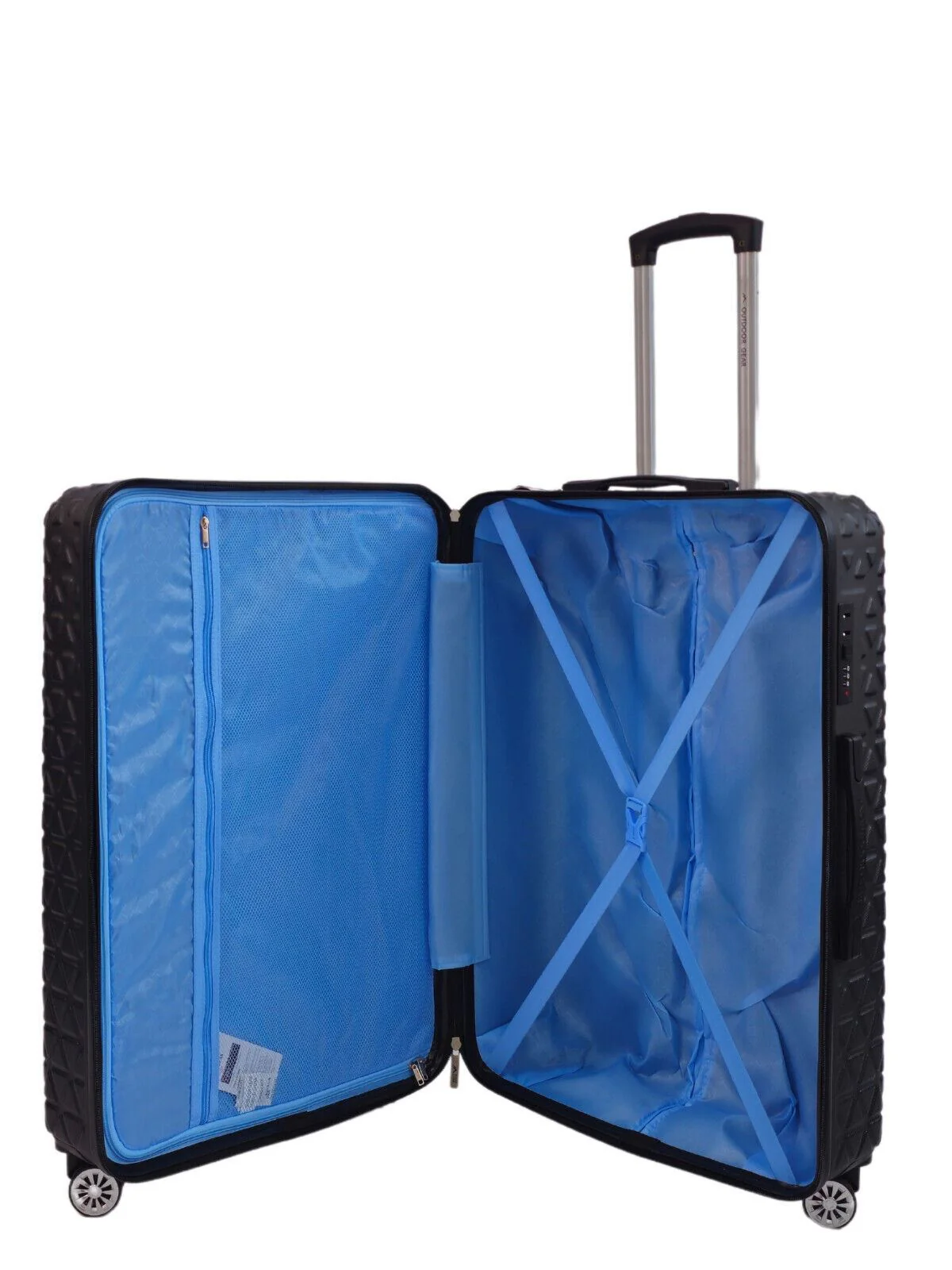 Adlington Large Hard Shell Suitcase in Black - Image 5