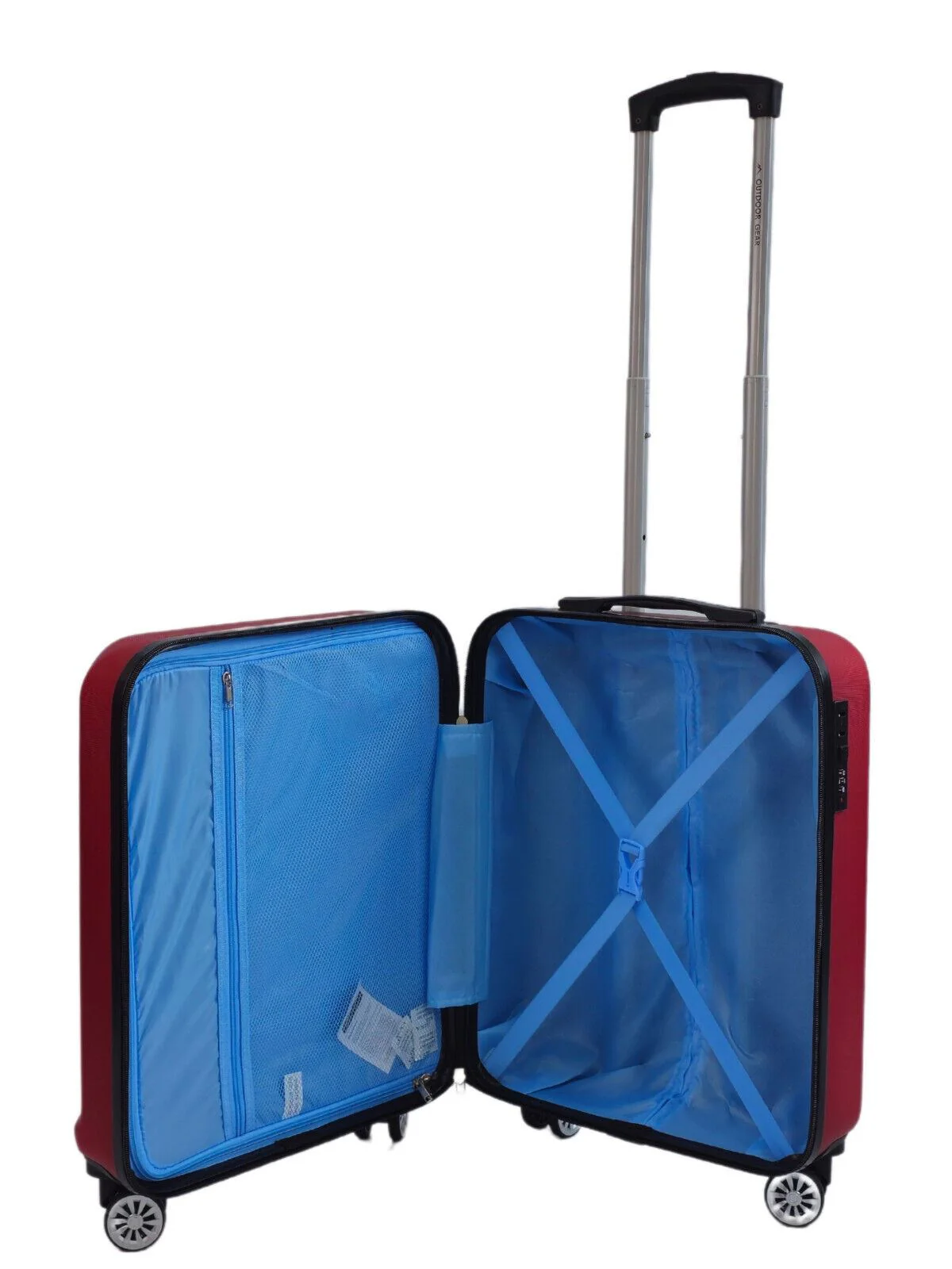 Alsager Cabin Hard Shell Suitcase in Burgundy - Image 5