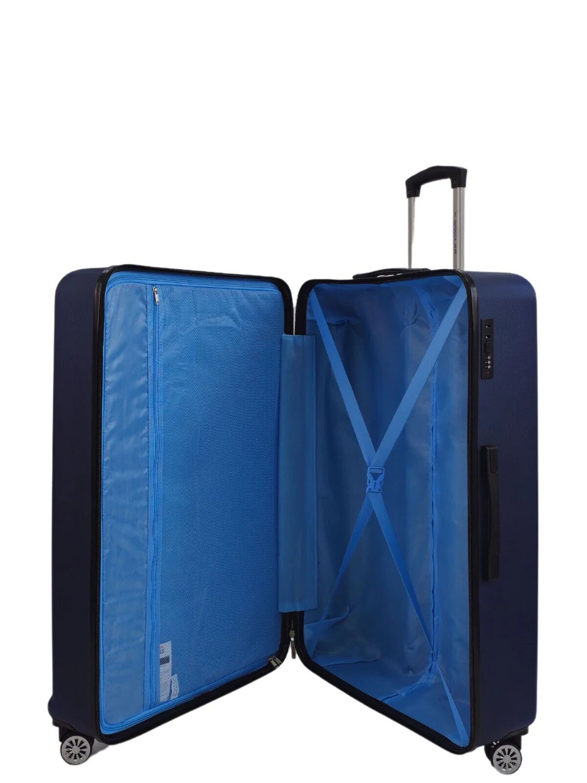 Alsager Extra Large Hard Shell Suitcase in Blue - Image 4