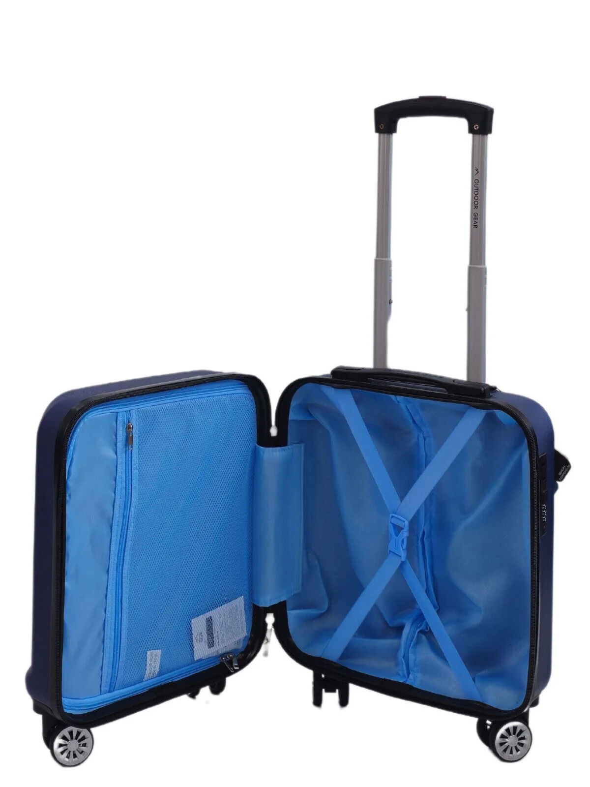 Alsager Underseat Hard Shell Suitcase in Blue - Image 4