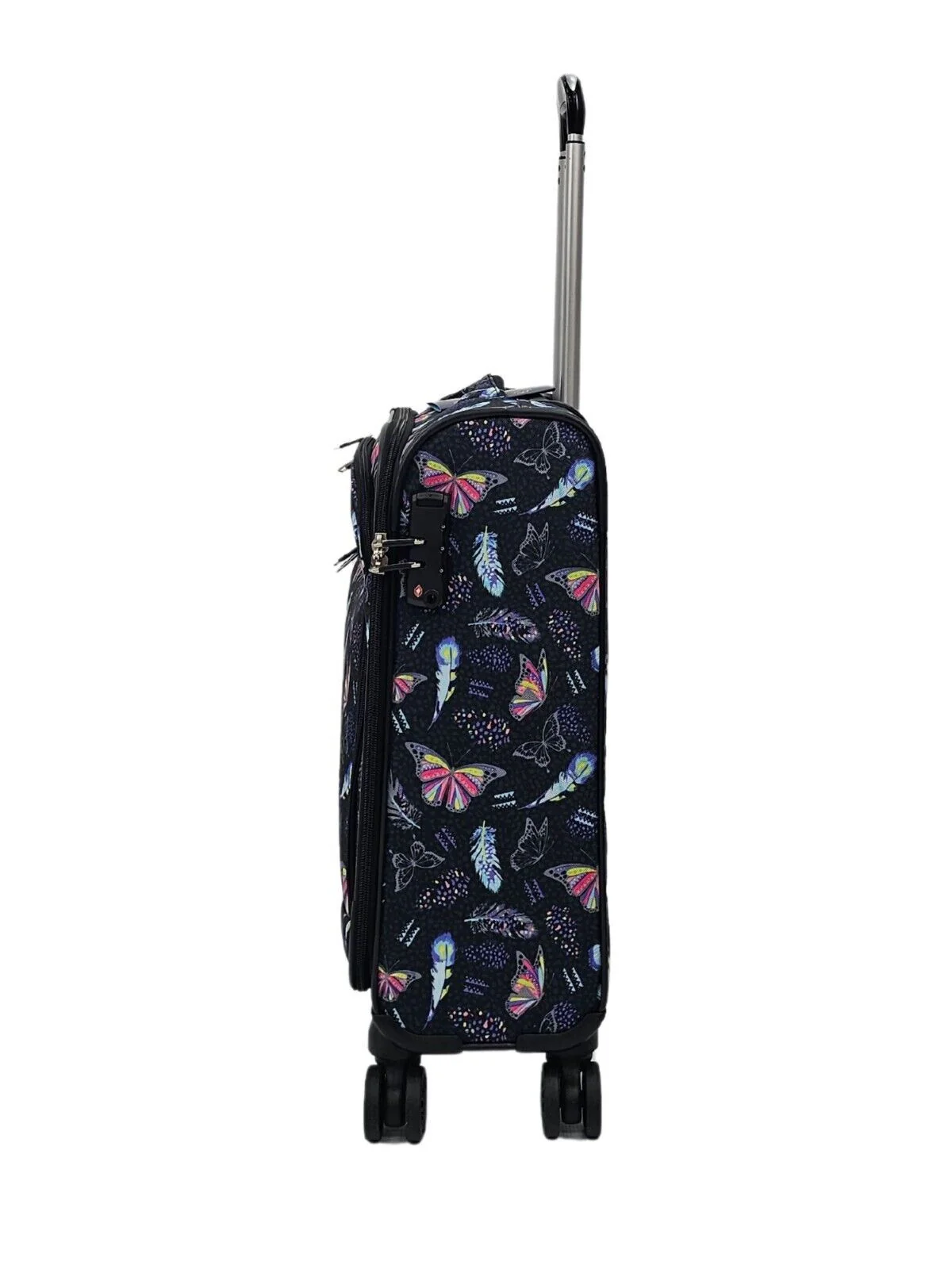 Ashbourne Cabin Soft Shell Suitcase in Butterfly - Image 3