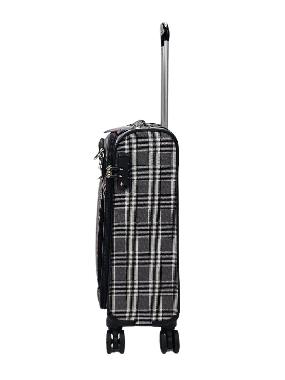 Ashbourne Cabin Soft Shell Suitcase in Stripe - Image 3