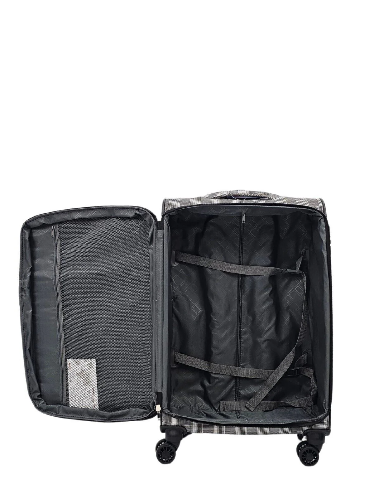 Ashbourne Cabin Soft Shell Suitcase in Stripe - Image 4