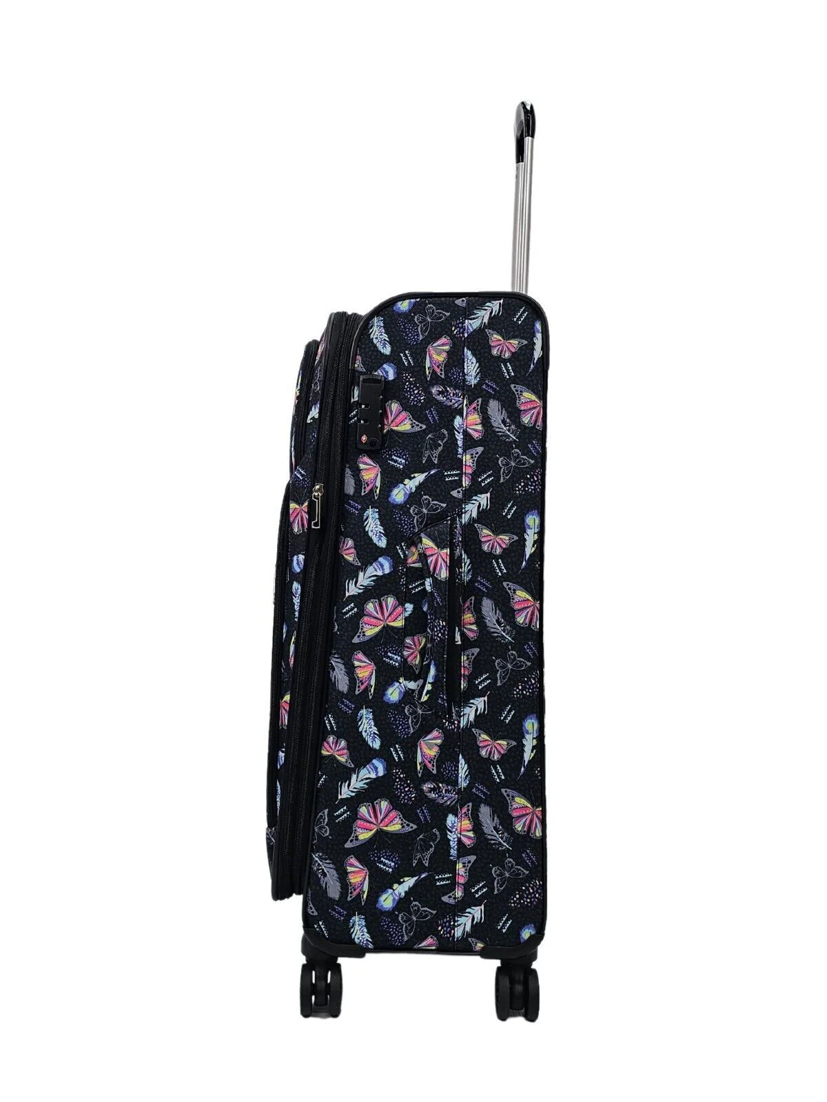 Ashbourne Large Soft Shell Suitcase in Butterfly - Image 3