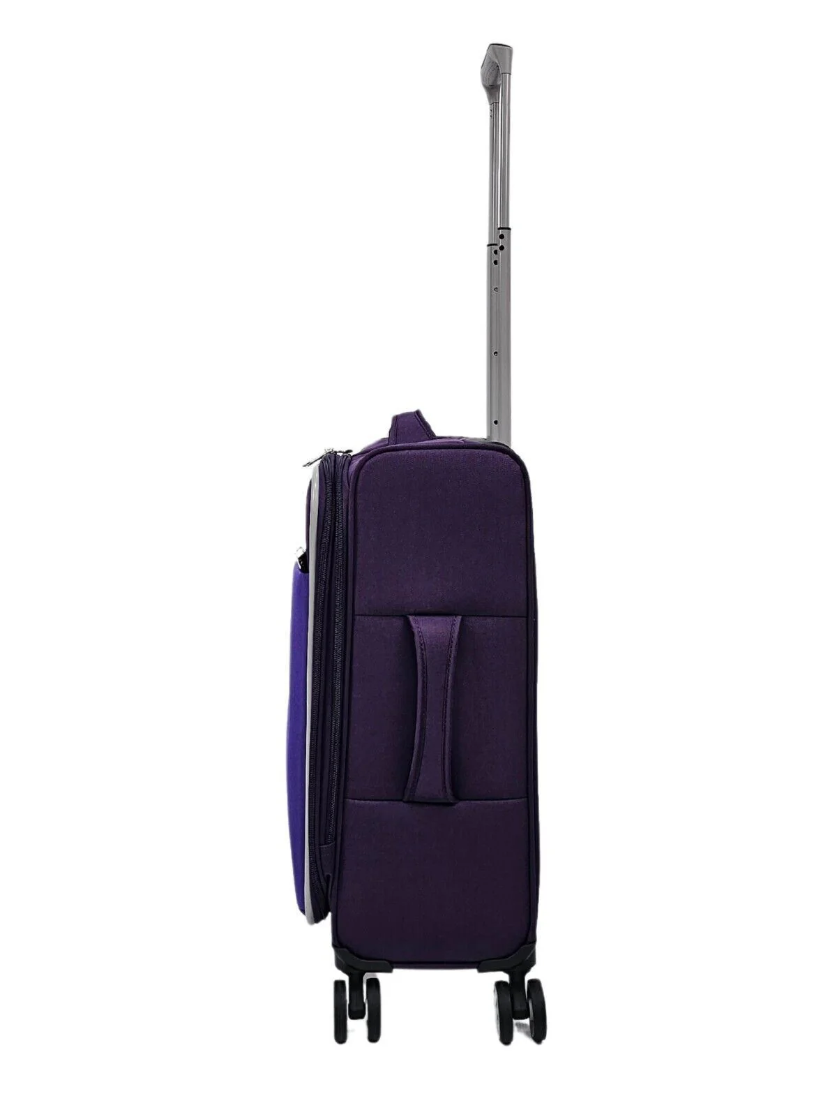 Beverley Cabin Soft Shell Suitcase in Purple - Image 3