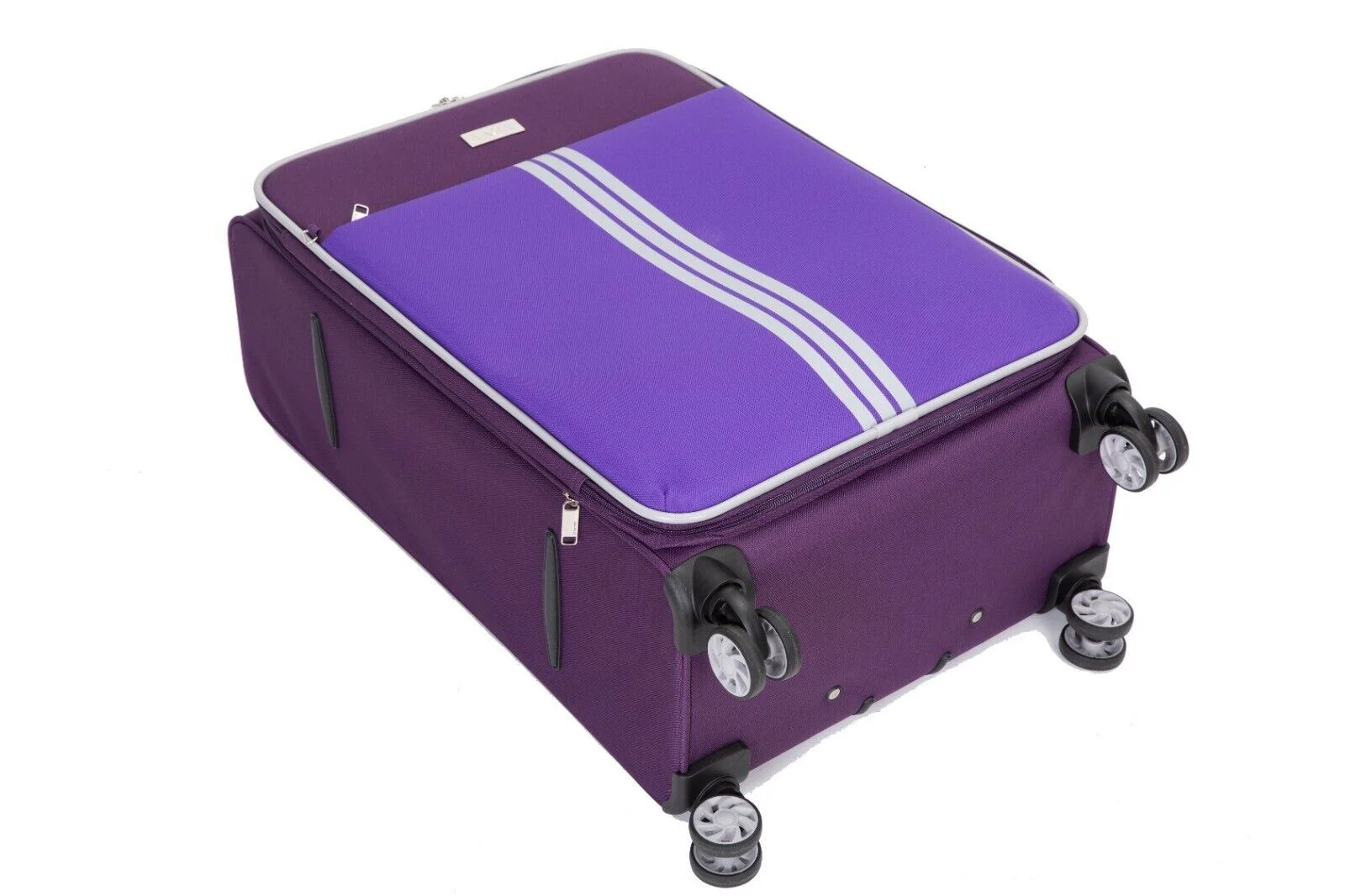 Beverley Cabin Soft Shell Suitcase in Purple - Image 6
