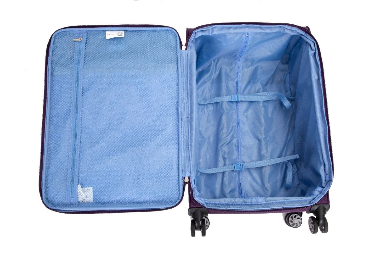 Beverley Cabin Soft Shell Suitcase in Teal - Image 4