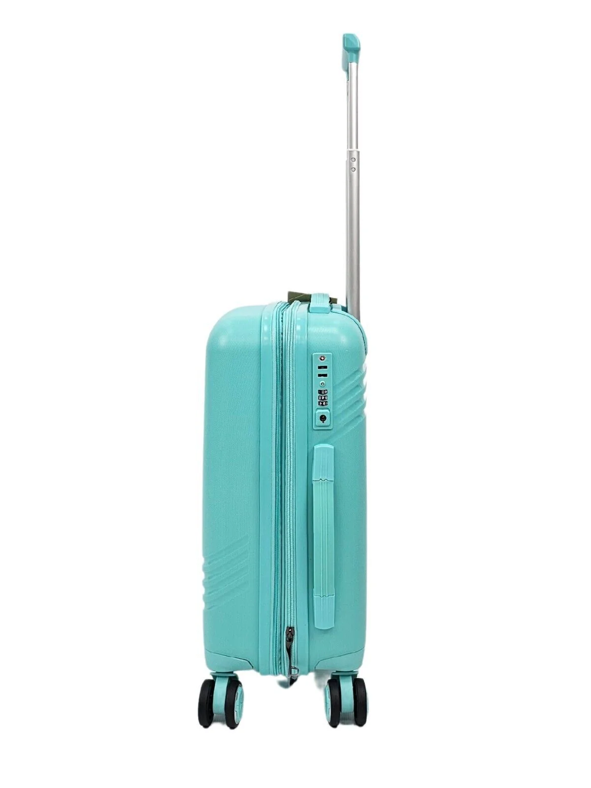 Camborne Cabin Hard Shell Suitcase in Teal - Image 3
