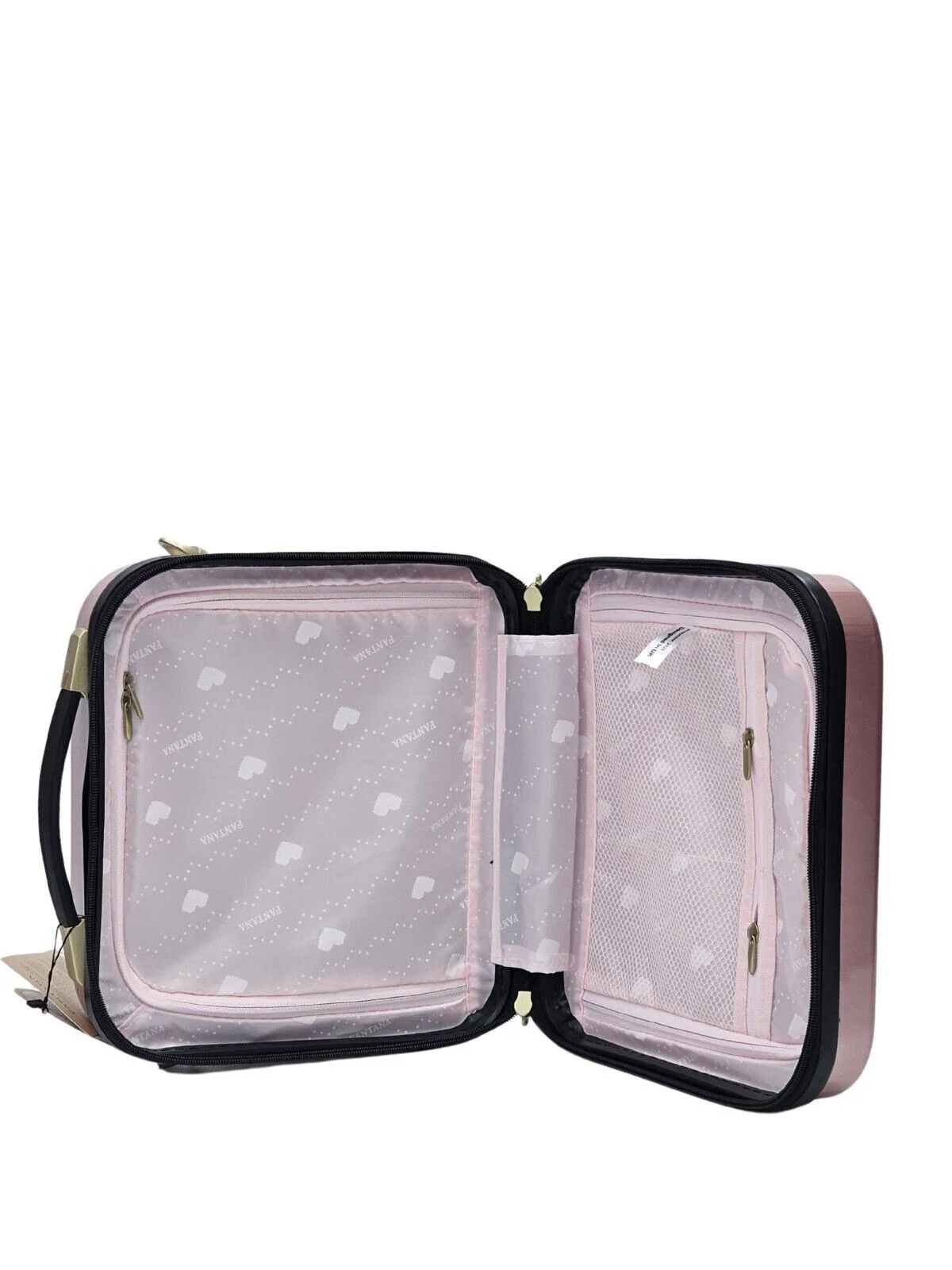 Canvey Cosmetic Hard Shell Suitcase in Pink - Image 6