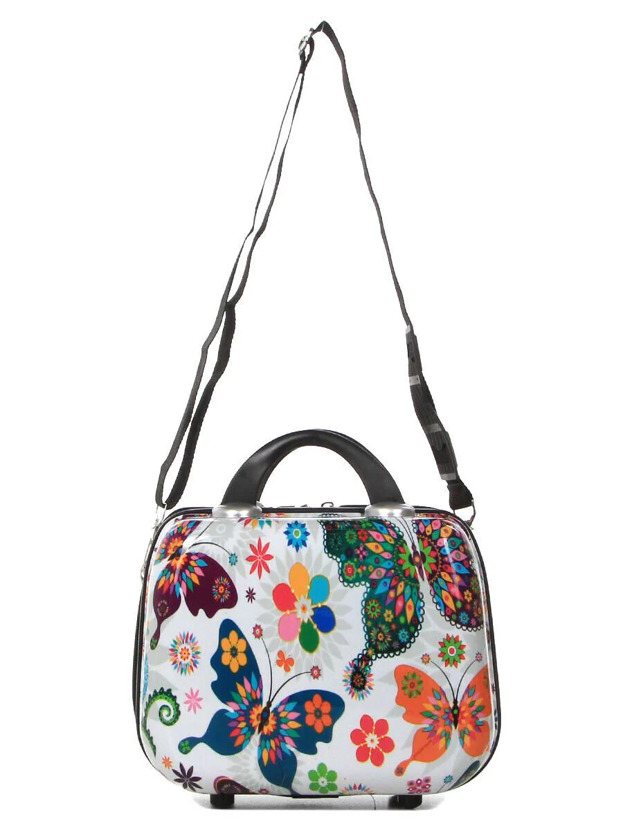 Corbridge Cosmetic Hard Shell Suitcase in Butterfly - Image 6