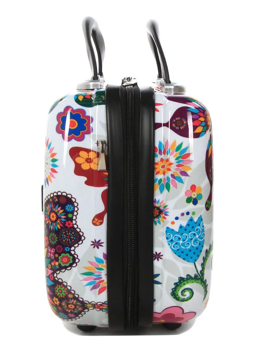 Corbridge Cosmetic Hard Shell Suitcase in Butterfly - Image 7