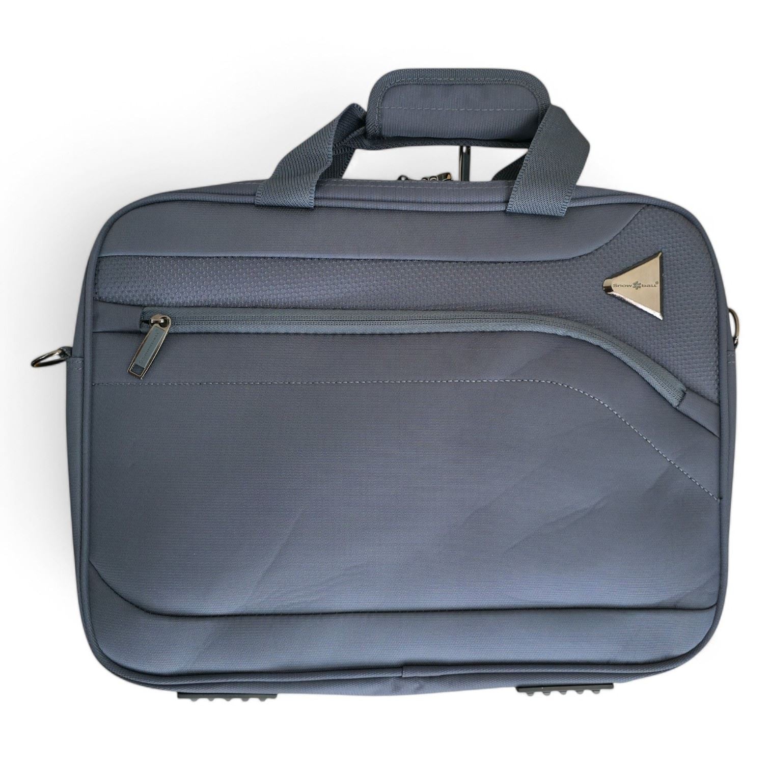 Corby Laptop Bag Soft Shell Suitcase in Grey - Image 4