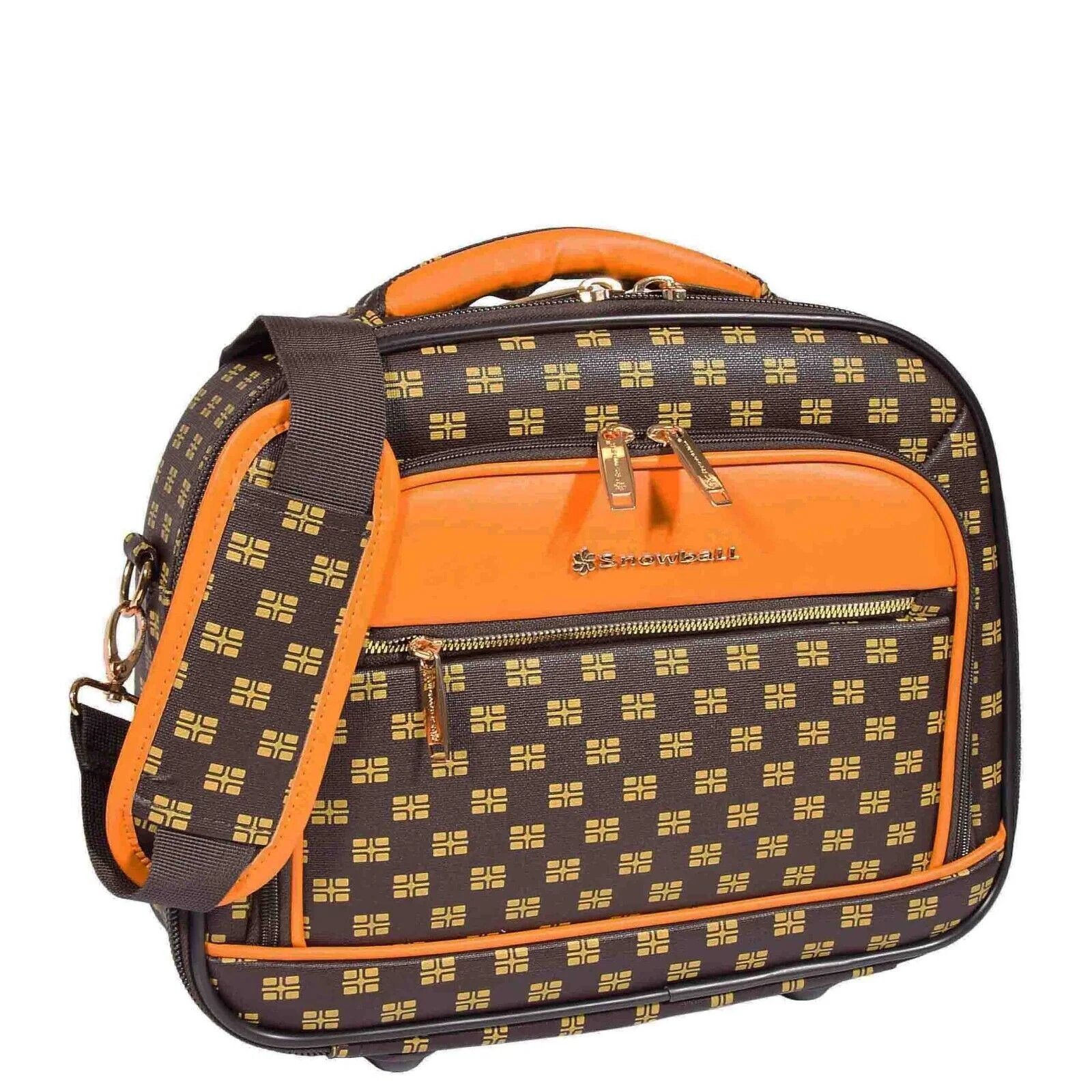 Corringham Cosmetic Soft Shell Suitcase in Coffee - Image 3