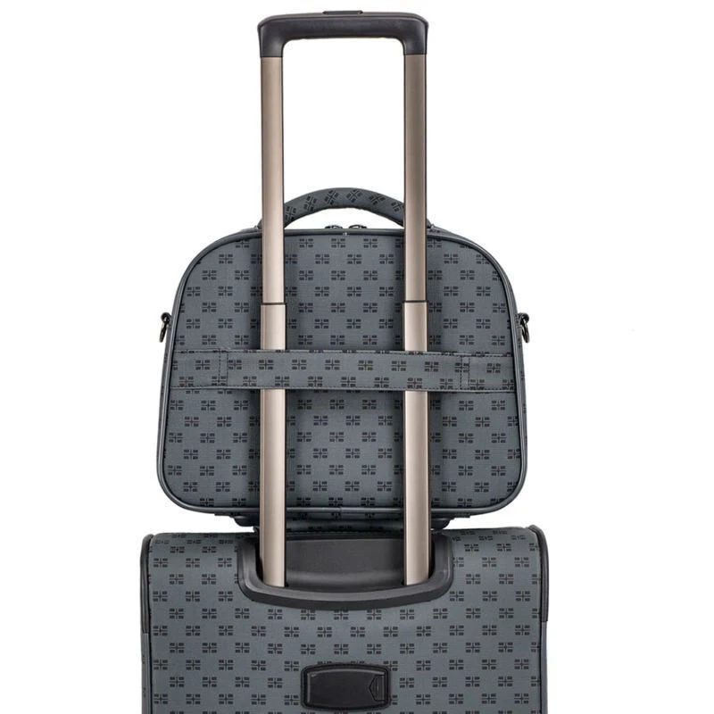 Corringham Cosmetic Soft Shell Suitcase in Grey - Image 6